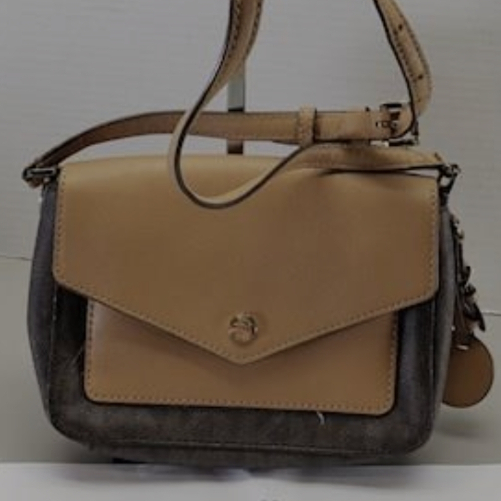 Michael Kors Greenwich Brown Small Flap Crossbody Purse